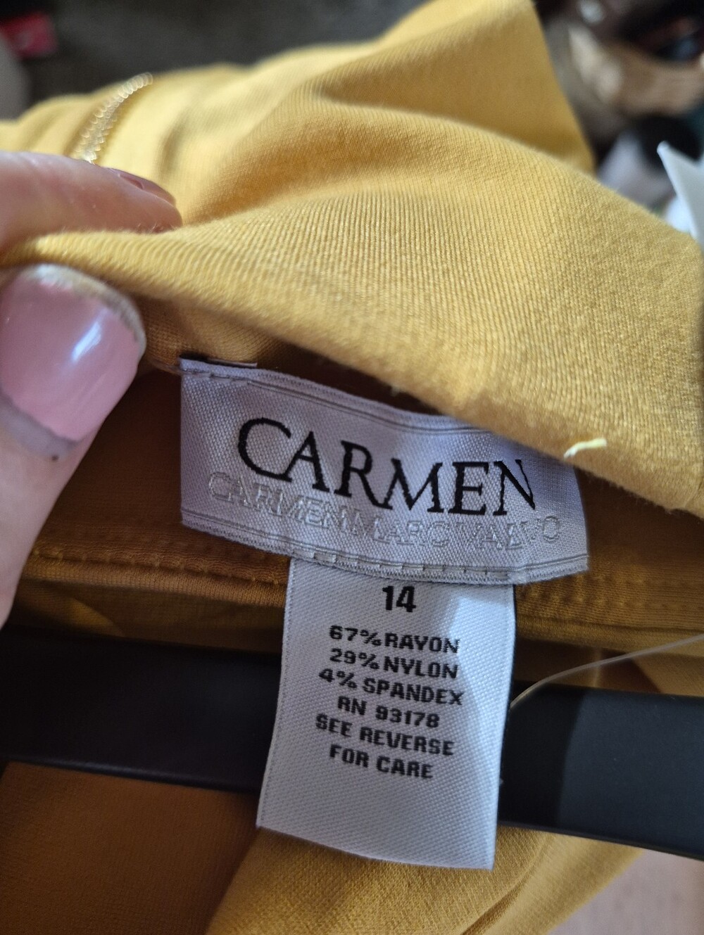 Carmen Marc Valvo Tailored Pencil Skirt - Picture 6 of 7
